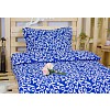 Bavlněné povlečení 140x200+70x90 Ornament tmavě modrý