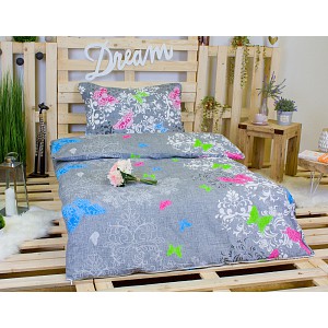 Bavlněné povlečení Motýlí romance 140x200+70x90