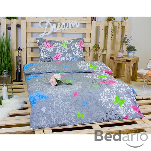 Bavlněné povlečení Motýlí romance 140x200+70x90