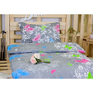 Bavlněné povlečení Motýlí romance 140x200+70x90