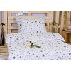 Bavlněné povlečení Hvězdičky šedé 140x200+70x90