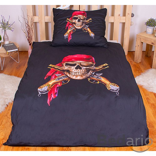 3D povlečení 140x200+70x90 Pirát