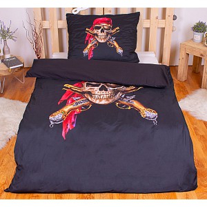 3D povlečení 140x200+70x90 Pirát
