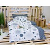 Krepové povlečení DELUXE 140x200+70x90 Šedobílý puntík