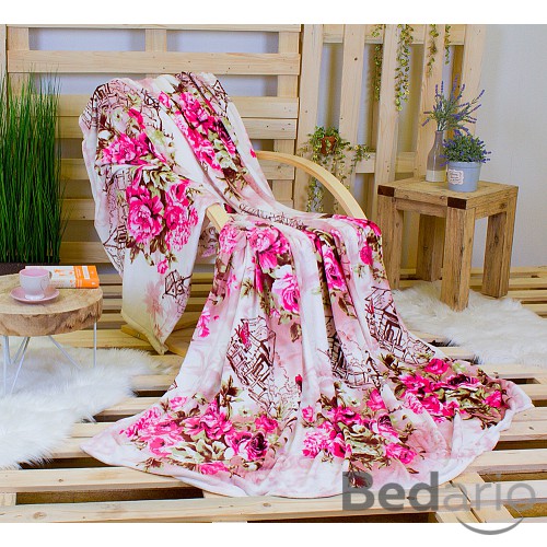 Mikroflanelová deka 230x200 - Zahrada růží
