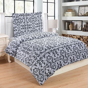 Mikroplyšové povlečení Premium 140x200+70x90 Sonáta