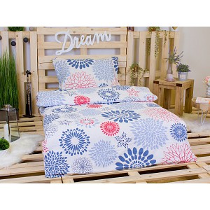 FLANELOVÉ POVLEČENÍ DELUXE 140x200+70x90 Fairy blue