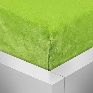 Mikroplyšové prostěradlo 220x200 Elegance - Zelená