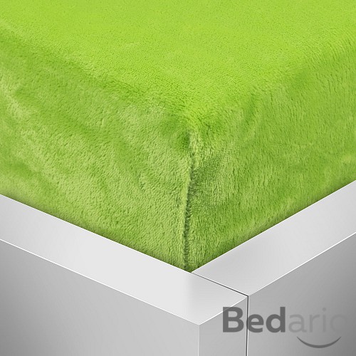 Mikroplyšové prostěradlo 220x200 Elegance - Zelená