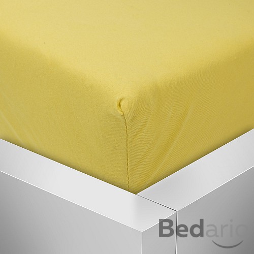 Jersey prostěradlo 140x200 Premium - Žlutá