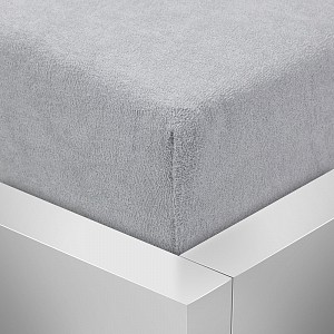 Froté prostěradlo 90x200 Premium - Světle šedá