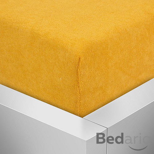 Froté prostěradlo 160x200 Premium - Zlatá