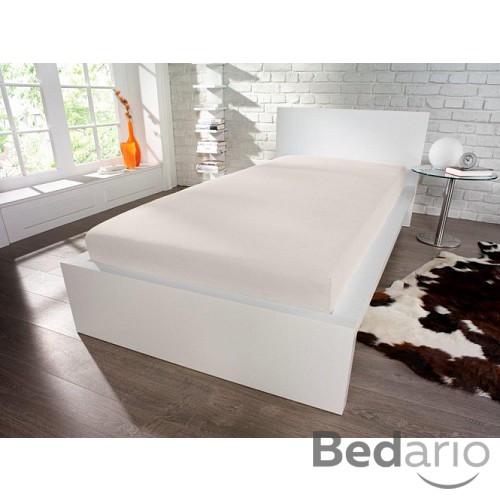 Jersey prostěradlo 90x200 Premium - Krémová