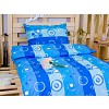 Krepové povlečení DELUXE - Modré bubliny