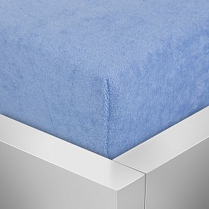 Froté prostěradlo 220x200 Premium - Nebeská modř