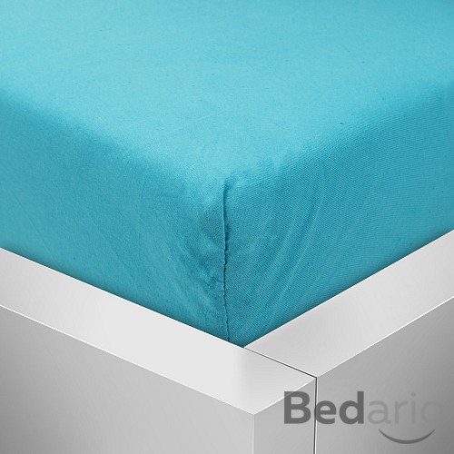 Jersey prostěradlo 220x200 Premium - Azurová