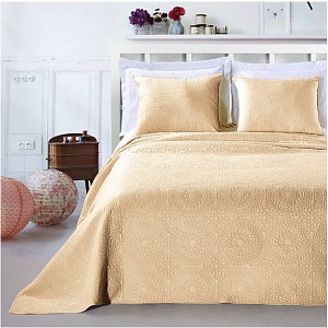 Prošívaný dekorační přehoz s povlaky 240x260+2x50x60 Elodie