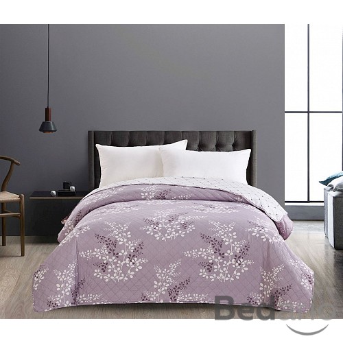 Prošívaný dekorační přehoz 240x260 Calluna šedá