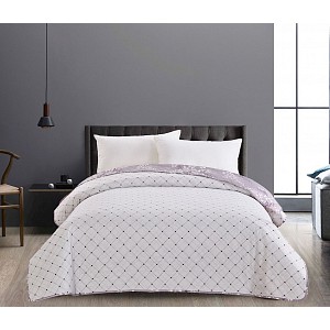 Prošívaný dekorační přehoz 240x260 Calluna šedá