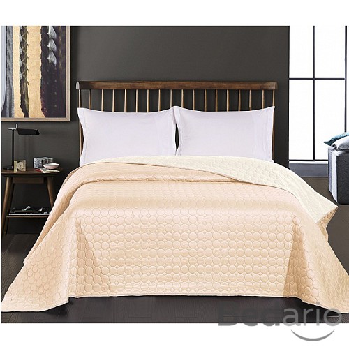 Prošívaný dekorační přehoz 240x260 Salice béžová