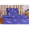 Hebké povlečení 140x200+70x90 Blue stars