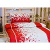 Bavlněné povlečení 140x200+70x90 Elegance červená