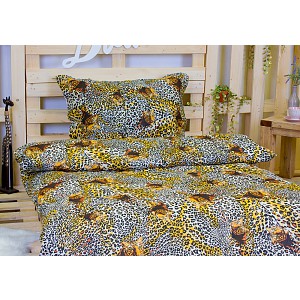 Bavlněné povlečení 140x200+70x90 Gepardi