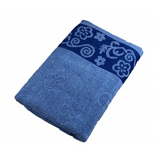 Froté osuška STANDRARD FLOWER - Modrá