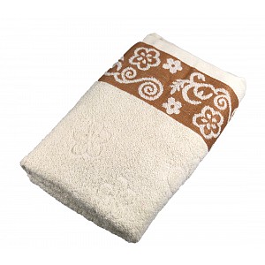 Froté osuška STANDRARD FLOWER - Krémová