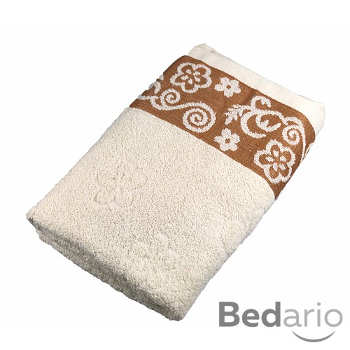 Froté osuška STANDRARD FLOWER - Krémová