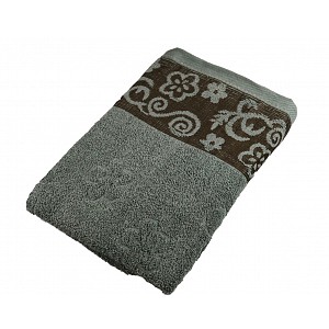 Froté osuška STANDRARD FLOWER - Šedá