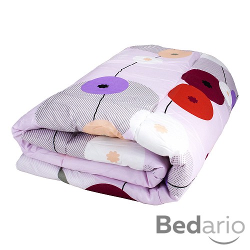 Celoroční přikrývka z dutého vlákna Economy růžová 140x200