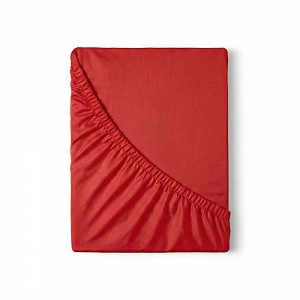 Saténové prostěradlo LUXURY COLLECTION 90x200+25 Červené