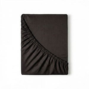 Saténové prostěradlo LUXURY COLLECTION 140x200+25 Černé