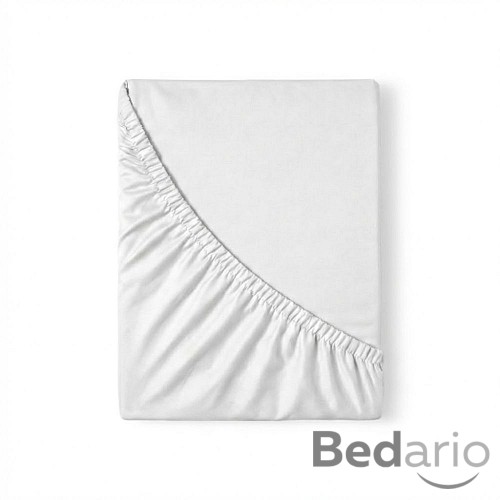 Saténové prostěradlo LUXURY COLLECTION 160x200+25 Bílé