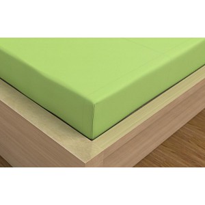 Saténové prostěradlo LUXURY COLLECTION 220x200+25 Světle zelené