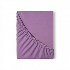 Saténové prostěradlo LUXURY COLLECTION 220x200+25 Fialové