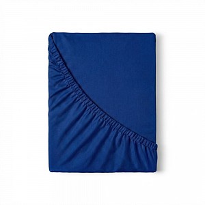 Saténové prostěradlo LUXURY COLLECTION 220x200+25 Tmavě modré