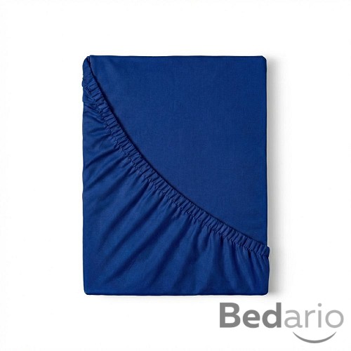 Saténové prostěradlo LUXURY COLLECTION 220x200+25 Tmavě modré