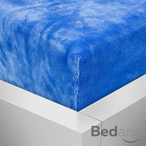 Mikroplyšové prostěradlo 90x200 Elegance - Modrá