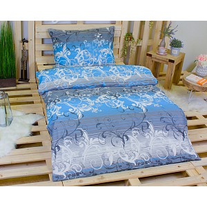 Bavlněné povlečení SYMPHONIE blue 140x200+70x90