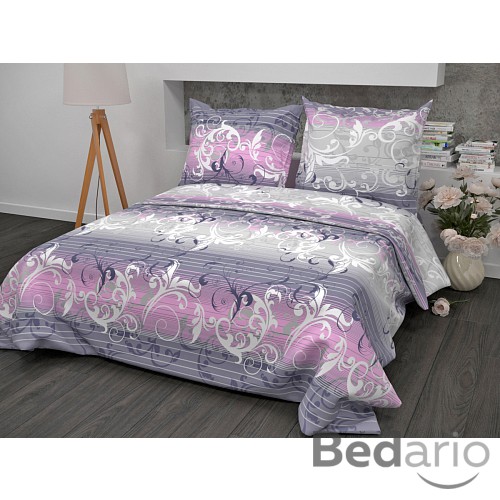 Bavlněné povlečení SYMPHONIE růž 220x200+2x70x90