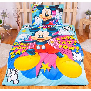 Dětské povlečení z mikrovlákna Mickey BAM 140x200+70x90