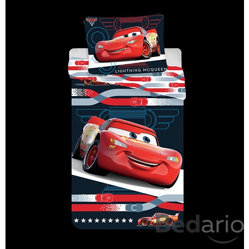 Dětské povlečení z mikrovlákna Cars 3 McQueen 140x200+70x90