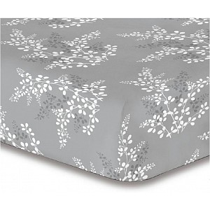 Prostěradlo z mikrovlákna 90x200 - Calluna větvička šedá