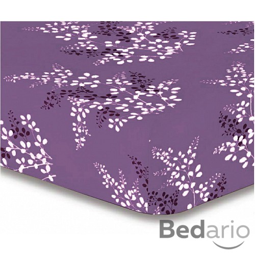 Prostěradlo z mikrovlákna 90x200 - Calluna větvička fialová