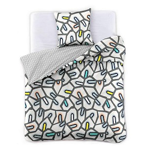 Povlečení mocca satén DUCATO 140x200+70x90 INSANITY