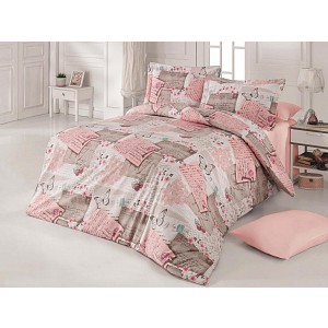 Bavlněné povlečení DELUX LOVE LETTER 140x200+70x90