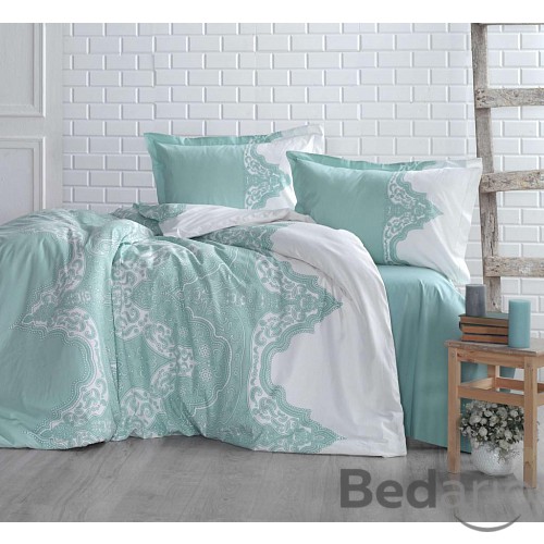 Bavlněné povlečení 140x200+70x90 MIKANOS zelené