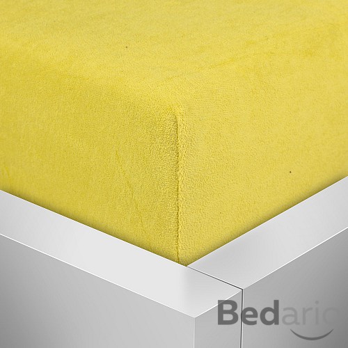 Froté prostěradlo 160x200 Premium - Žlutá